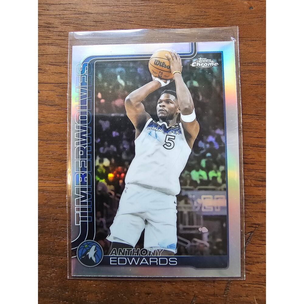 Anthony Edwards 2025-2026 Topps Chrome #151 - Minnesota Timberwolves - NBA